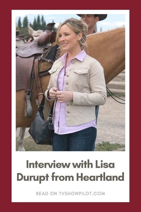 lisa anne durupt|Interview with Heartland's Jen Lisa Durupt .